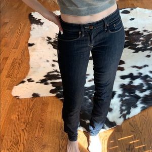 Dark denim jeans